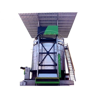 Pot de fermentation entièrement automatique de fumier de vache à grande capacité 380V pour engrais organiques