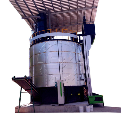 Pot de fermentation entièrement automatique de fumier de vache à grande capacité 380V pour engrais organiques