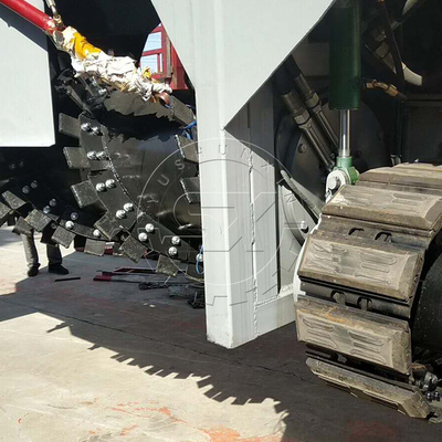 2500 KG Fermentation professionnelle du fumier de poulet Compost automatique Turner engrais mélangeur machine