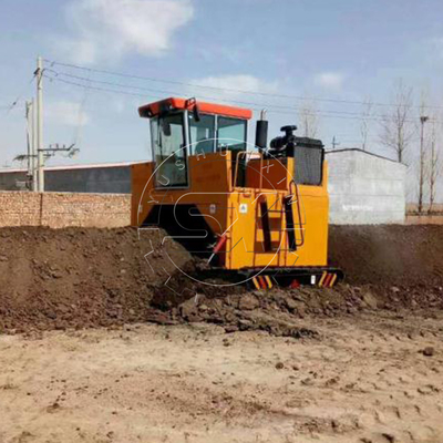 Transformer le fumier animal en engrais biologique avec le compostur de 2400 mm de largeur de travail