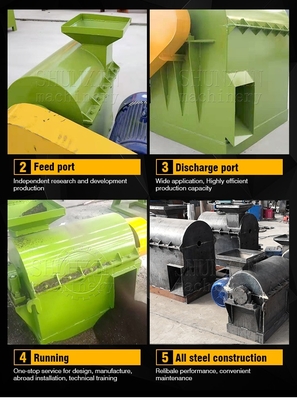 Technologie des engrais Crusher de matériaux semi-humides pour le fumier de poulet et la paille de riz