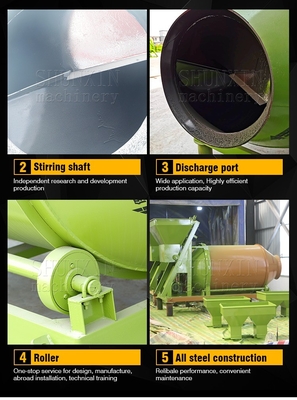Equipement de mélange d'engrais BB de 1500 kg de capacité pour la ligne de production de mélange en vrac