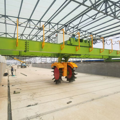 engrais organique à faible consommation d'énergie roue type compost tourner pour les fermes 10000 kg