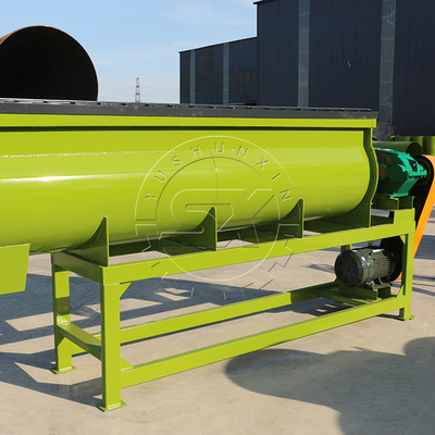 880 kg NPK Matériau YSX Single Shaft engrais organique mélangeur horizontal