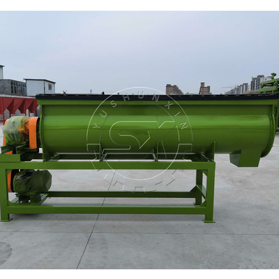 880 kg NPK Matériau YSX Single Shaft engrais organique mélangeur horizontal