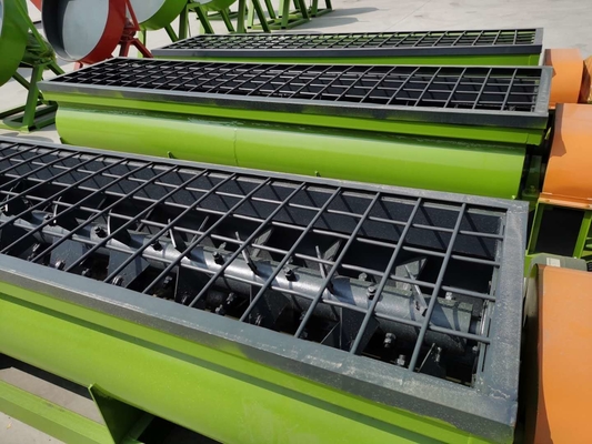 Fertilisant mélangeur d'alimentation à double arbre pour machine écologique