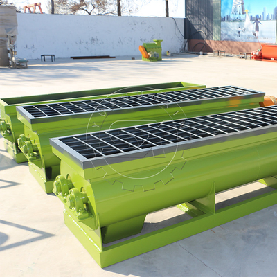 Fertilisant mélangeur d'alimentation à double arbre pour machine écologique