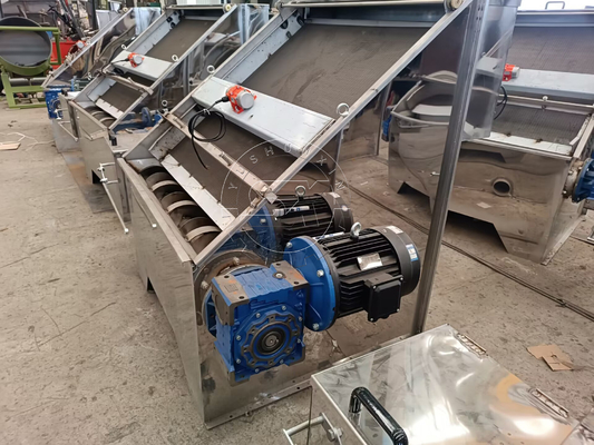Machine de déshydratation des boues de 7 kW pour l'hydroextraction du fumier de vache et le traitement des boues de biogaz