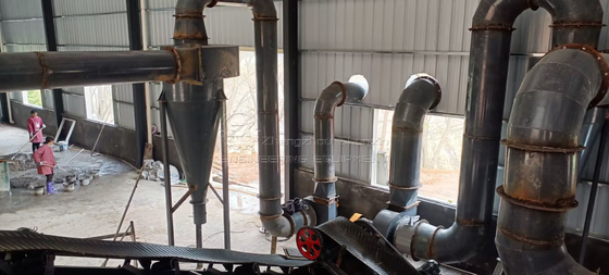 Capacité d'évaporation de 1000 à 30000 kg/h Sécheuse rotative à engrais de volaille avec chauffage à l'énergie d'air