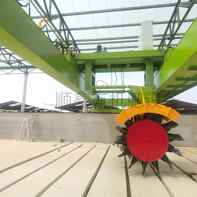 Type de roue Tourneuse de compost Largeur de travail 3-30m Equipement de tournage d'engrais de compost