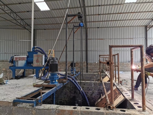 Machine de séparation solide-liquide de 7 kW transformant le fumier animal en engrais organique
