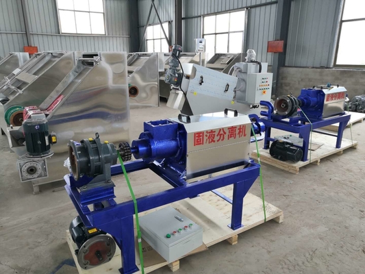 Machine de séparation solide-liquide de 7 kW transformant le fumier animal en engrais organique