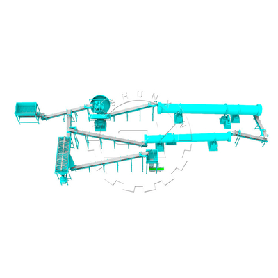 Ligne de production d'engrais de fumier de poulet de 1 à 8 t/h pour la transformation des engrais