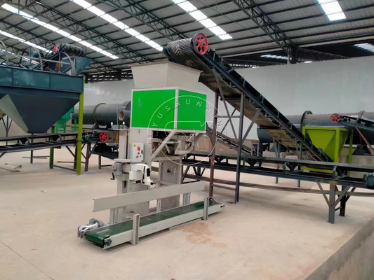1-8 t/h Capacité de fabrication de granulés de MSW pour la ligne de production d'engrais organiques