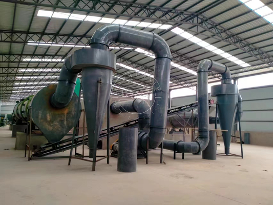 Ligne de production de granulés d'engrais organiques de déchets de poids de 2400 kg avec une capacité de 1 à 8 t/h