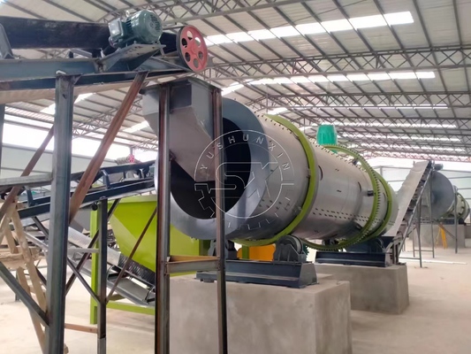 Machine de ligne de production d'engrais bio granulaires pour le compost organique