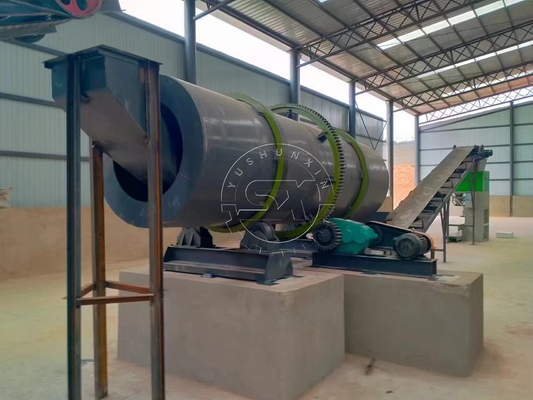 Une puissante ligne de production de granulés d'engrais biohumus à base de vermicompost de 55 kW pour les engrais