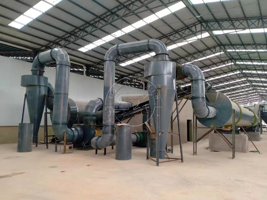 Une puissante ligne de production de granulés d'engrais biohumus à base de vermicompost de 55 kW pour les engrais