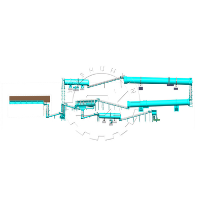 NPK Chemical Urea Fertilizer Production Line Granules de fabrication de machine pour les engrais