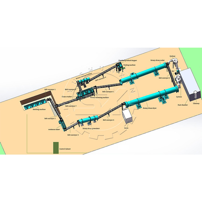 NPK Chemical Urea Fertilizer Production Line Granules de fabrication de machine pour les engrais