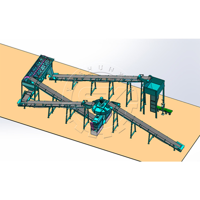 NPK Chemical Urea Fertilizer Production Line Granules de fabrication de machine pour les engrais