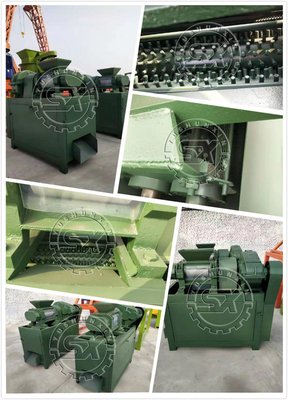Granulateur à double rouleau compact pour les granulés de presse à billes rondes d'engrais organiques