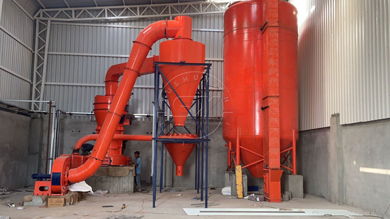 Ligne de production de poudre de pierre de 55 kW pour la production de poudre de pierre facile