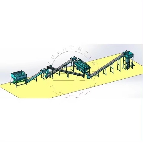 Ligne de production complète de fermentation d'engrais organiques pour pellets de presse à bille ronde