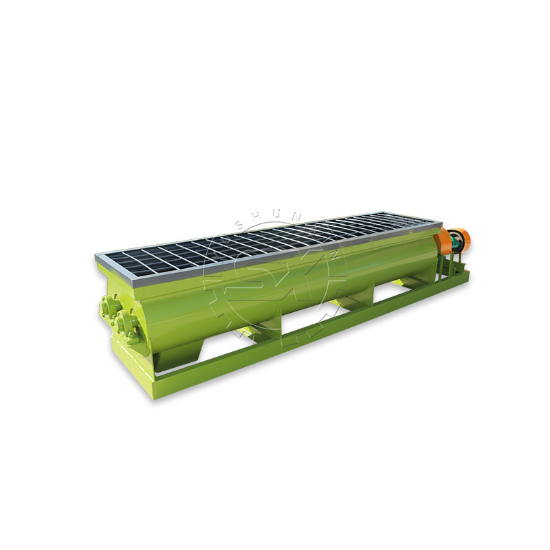 Équipement d'engrais pour mélangeurs à double arbre YSX à contact de mélange uniforme pour une capacité de 5 à 10 t/h