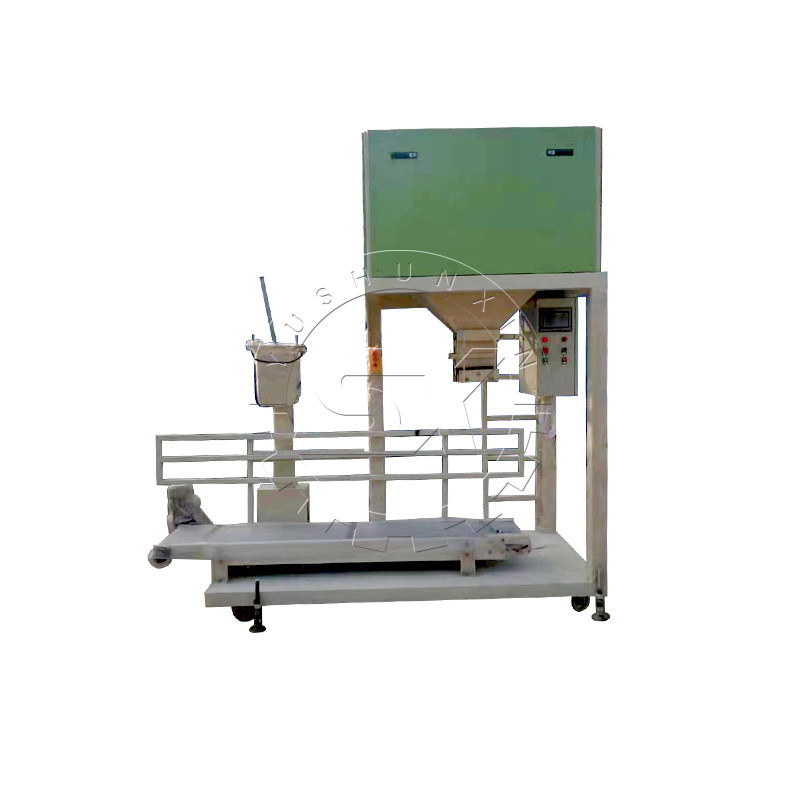 Machine d'emballage automatique de type sac de fermeture arrière pour l'intégration de granulés de déchets animaux
