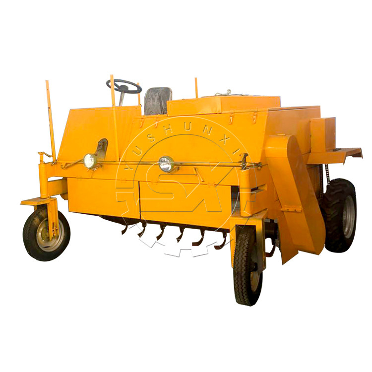 Machine à tourner le compost YSX pour le compostage rapide Vitesse de travail 7,5 à 8 m/min 400 à 500 m3/h