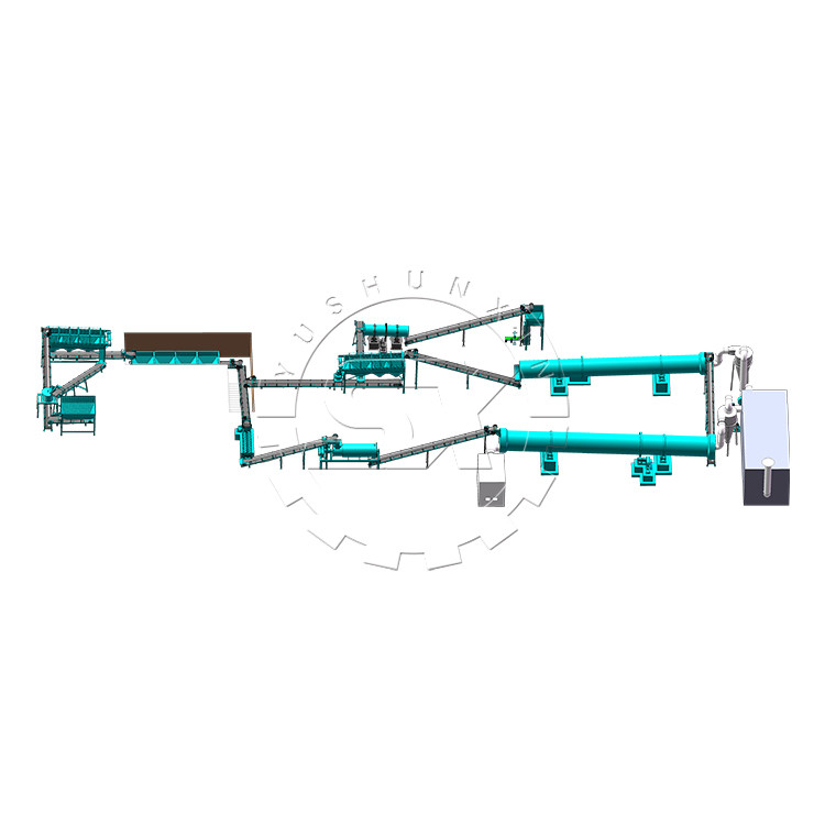 NPK Chemical Urea Fertilizer Production Line Granules de fabrication de machine pour les engrais